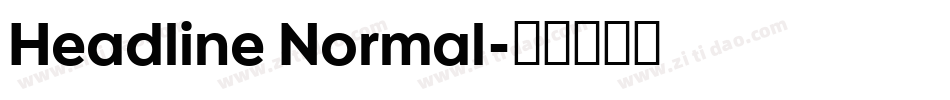 Headline Normal字体转换